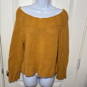 Free People Womens Off-Shoulder Sweater